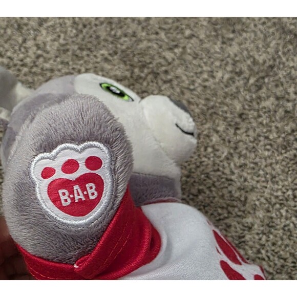 Build A Bear Gray Wiley Wolf 12" Plush Shirt Pants Great Wolf Lodge BABW - Picture 3 of 6